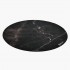 Arozzi Zona Round Floor Pad Black, Marble colour Microfibre, Rubber