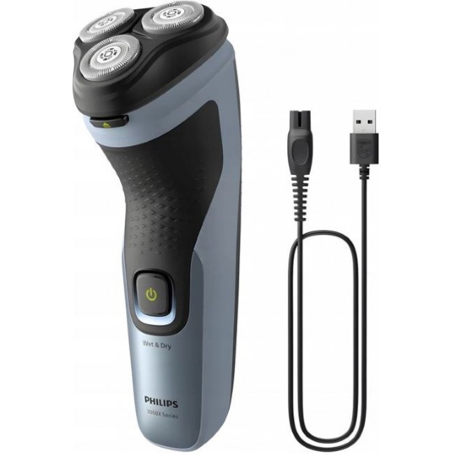 Philips X3063/00 men's shaver Rotation shaver Trimmer Black, Blue