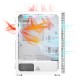 Montech X3 Glass Midi-Tower, RGB, Tempered Glass - white Montech X3 Glass Midi-Tower, RGB, Tempered Glass - white