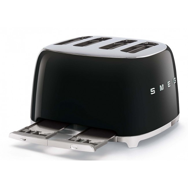 Smeg 50's Style Toaster TSF03BLEU Black Smeg 50's Style Toaster TSF03BLEU Black
