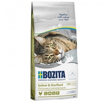BOZITA Indoor & Sterilised Chicken - dry cat food - 10kg