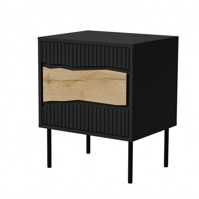 Cama INSERTO bedside cabinet, 2 pcs, 50x40x61.5 cm, black + LED Cama INSERTO bedside cabinet, 2 pcs, 50x40x61.5 cm, black + LED