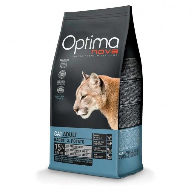 OPTIMANOVA Cat Rabbit & Potato - dry cat food - 2kg