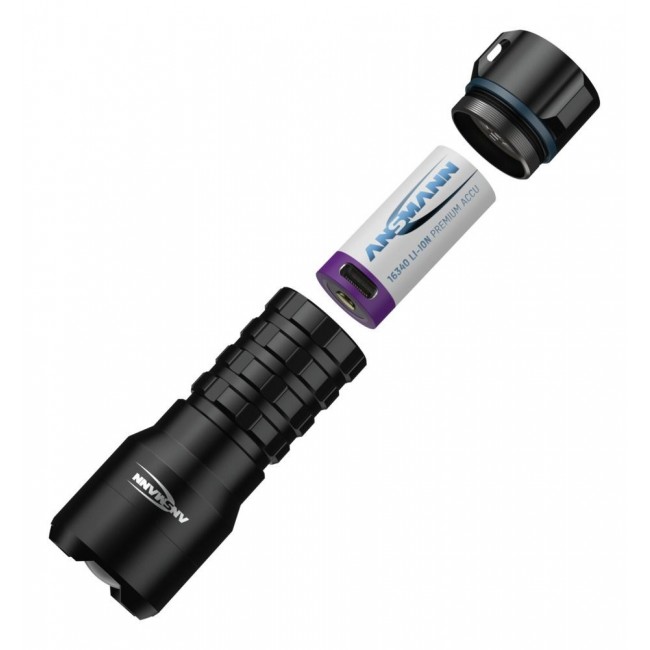 Ansmann TS450RF Black Hand flashlight LED