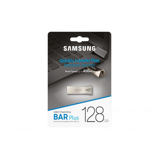 Samsung MUF-128BE USB flash drive 128 GB USB Type-A 3.2 Gen 1 (3.1 Gen 1) Silver