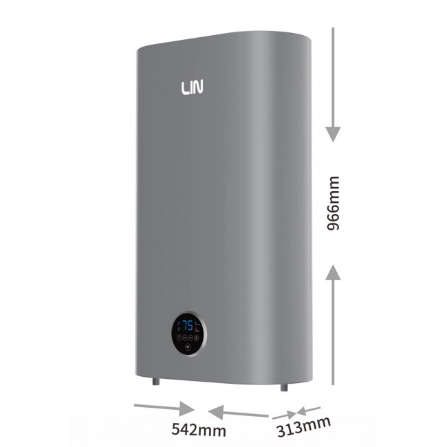 LIN LIFVD1SMGY 80L UNIVERSAL grey electric water heater with Wi-Fi