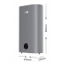 LIN LIFVD1SMGY 80L UNIVERSAL grey electric water heater with Wi-Fi