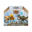 Jurassic World Dino Reveal 2 Dinosaur Toys in Battle Arena, Warm Water Changes Decoration Jurassic World Dino Reveal 2 Dinosaur Toys in Battle Arena, Warm Water Changes Decoration