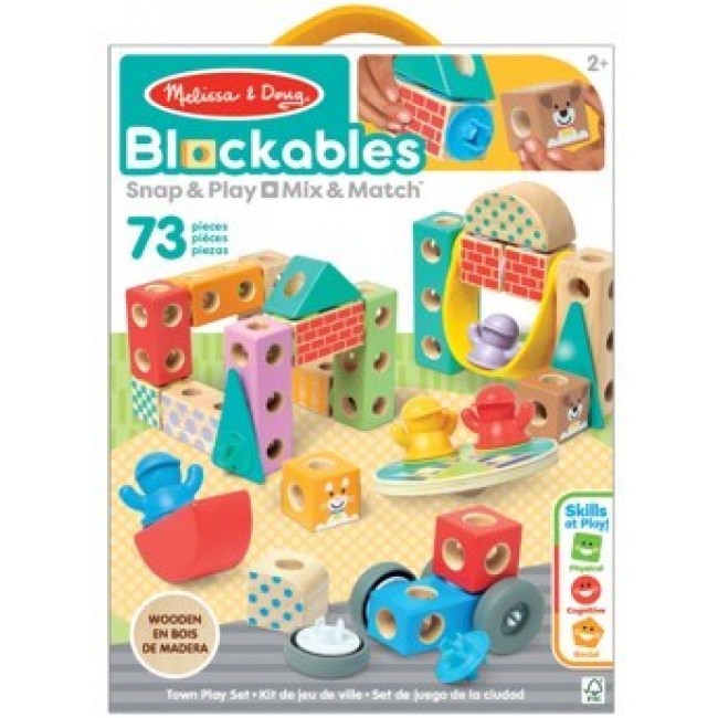 Melissa & Doug MDT BBN Blockables Town Pyst GML