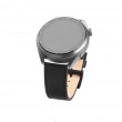 FIXED Leather Strap for Smartwatch 22mm wide, black