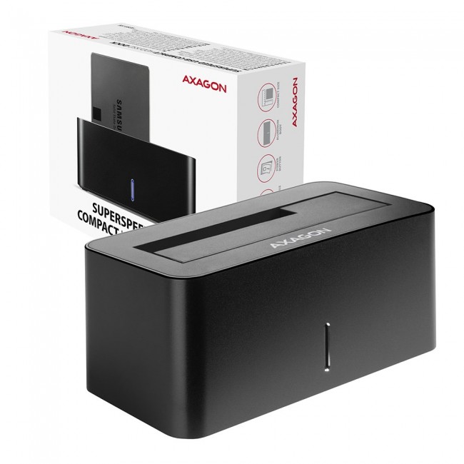 Axagon ADSA-SN storage drive docking station USB 3.2 Gen 1 (3.1 Gen 1) Type-A Black