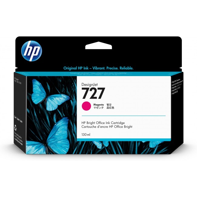 HP 727 130-ml Magenta DesignJet Ink Cartridge HP 727 130-ml Magenta DesignJet Ink Cartridge
