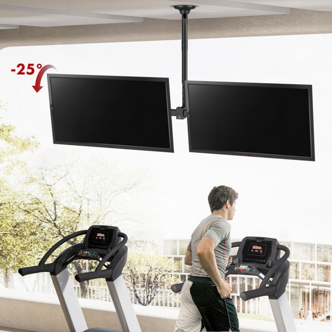 Maclean ceiling mount for two TVs, max load 2x40kg, 34-60
