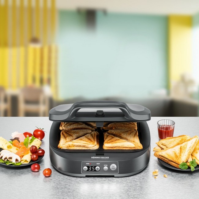 Rommelsbacher ST 1800 sandwich maker 1800 W Black Rommelsbacher ST 1800 sandwich maker 1800 W Black