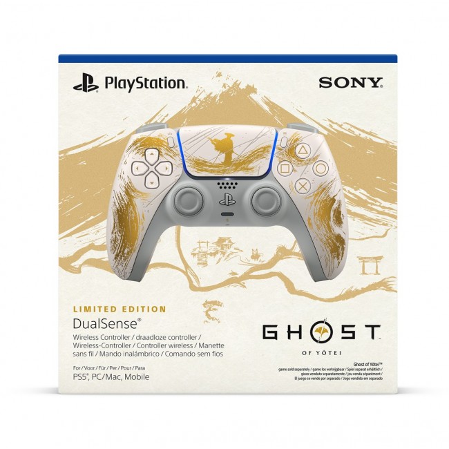 Sony Dualsense Ghost of Yotei Limited Edition Gold, White Bluetooth/USB Gamepad Analogue / Digital PlayStation 5 Sony Dualsense Ghost of Yotei Limited Edition Gold, White Bluetooth/USB Gamepad Analogue / Digital PlayStation 5
