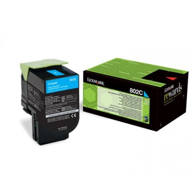 Lexmark 802C toner cartridge 1 pc(s) Original Cyan Lexmark 802C toner cartridge 1 pc(s) Original Cyan