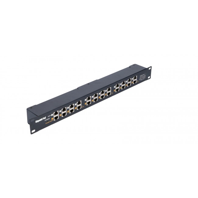 Extralink Gigabit PoE Injector 12 Port 12x 1000Mb/s RJ45, Rackmount