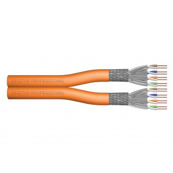 Digitus CAT 7 S/FTP data cable - installation cable, 100 m, duplex, Dca-s2, d1, a1