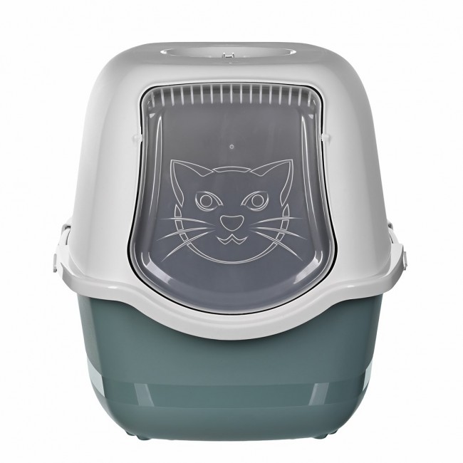ROTHO Bailey Hooded litter box Green, White