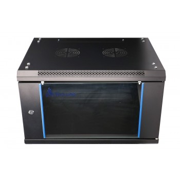 Extralink Rackmount cabinet 6U 600x600 Black wall mounted