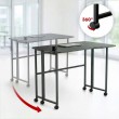 Maclean Folding Desk, Black, Mobile, 100x65 cm, max. 50 kg, Corner, L-Shaped, MC-1250 L/B