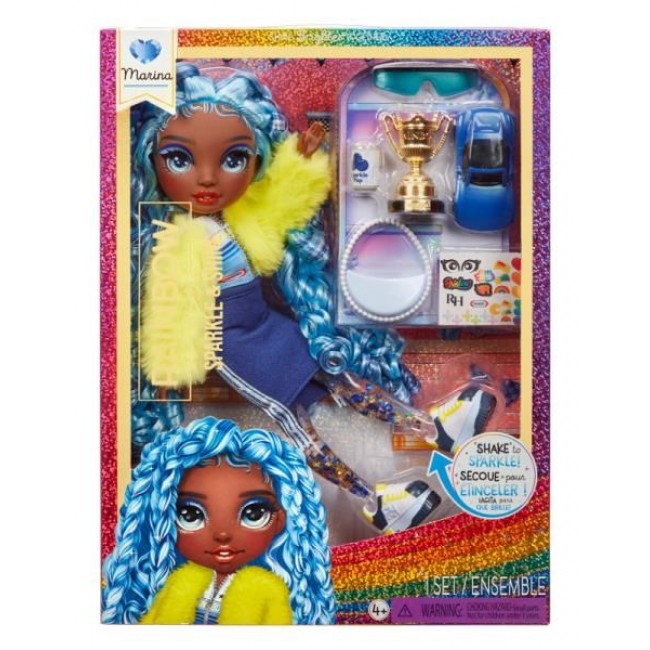 Rainbow High Sparkle & Shine Fashion Dolls- Marina (Blue)
