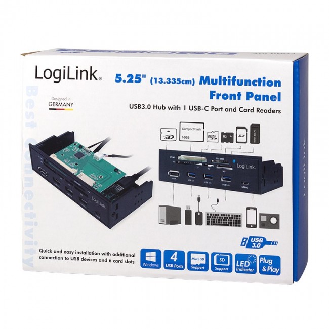 LogiLink UA0341 card reader SATA Internal Black LogiLink UA0341 card reader SATA Internal Black
