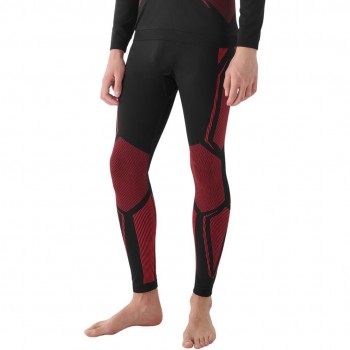 Men's thermoactive leggings 4F M166 red 4FWAW24USEAM166 62S S/M