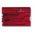 Multitool Victorinox Swiss Card Classic - transparent red