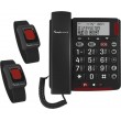 amplicomms BigTel 50 Alarm Plus Duo Analog telephone Caller ID Dark Grey