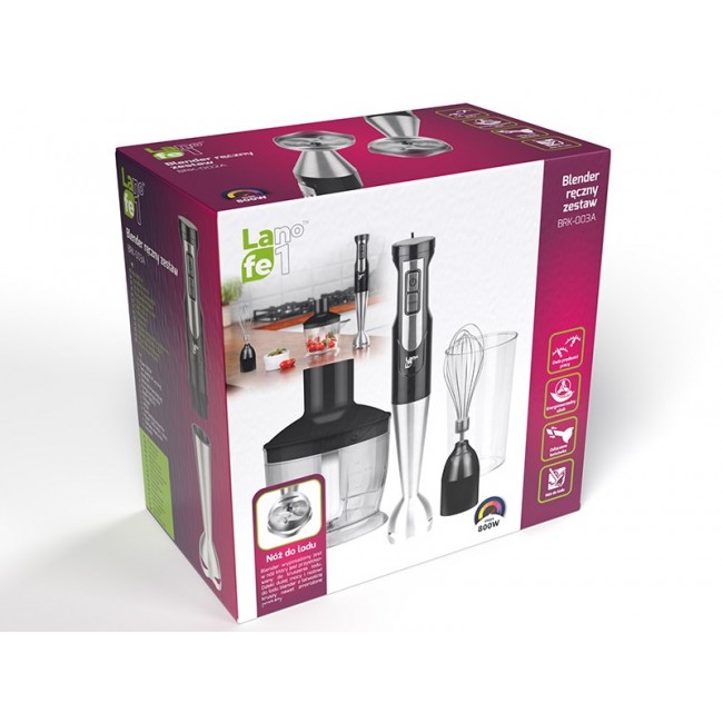 LAFE BRK-003A blender 0.6 L Immersion blender Black,Silver,Transparent 800 W LAFE BRK-003A blender 0.6 L Immersion blender Black,Silver,Transparent 800 W