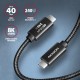 Axagon BUCM4X-CM10AB USB cable USB 3.2 Gen 2x2 1 m USB C Black