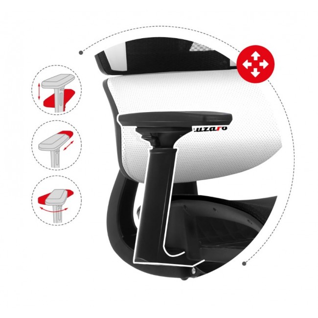 Huzaro Combat 8.0 White gaming chair Huzaro Combat 8.0 White gaming chair