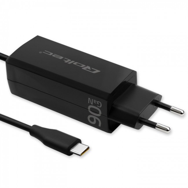 Qoltec 52420 90W GaN Super Fast Charger| 5-20V | 3-4.5A | USB-C 3.1