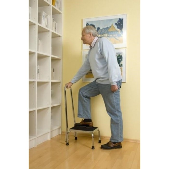 Step with handrail - bath step Step with handrail - bath step