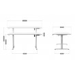 Electric desk MA-Leader 7.6 White Electric desk MA-Leader 7.6 White