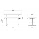Electric desk MA-Leader 7.6 White