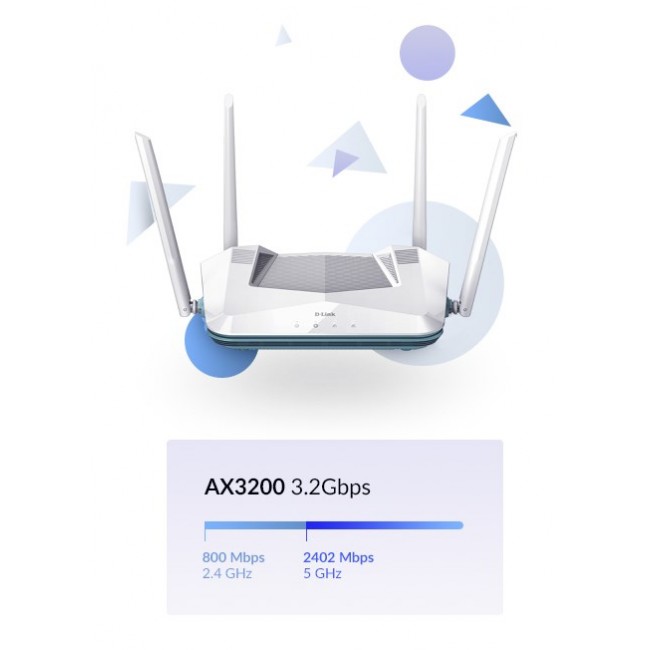 D-Link EAGLE PRO AI AX3200 Smart Router D-Link EAGLE PRO AI AX3200 Smart Router
