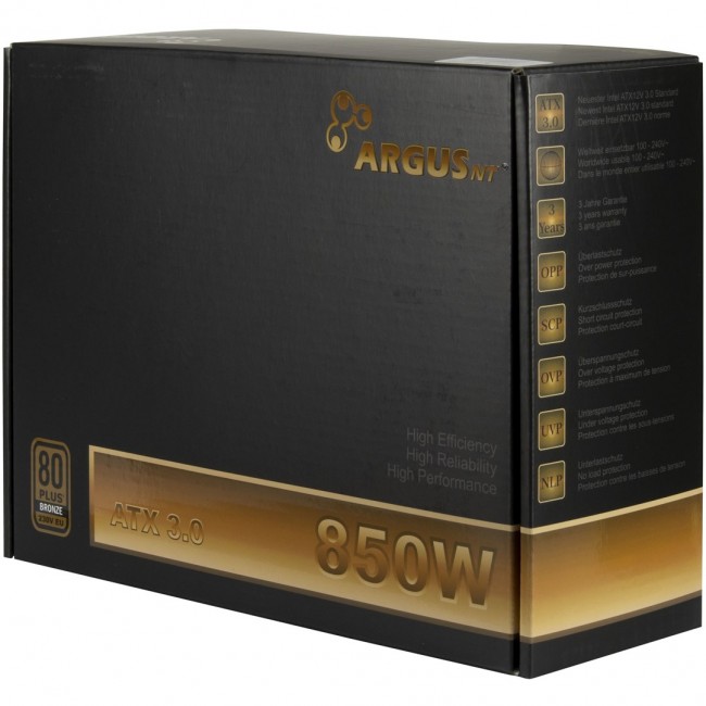 Inter-Tech BPS-850 power supply unit 850 W 20+4 pin ATX ATX Black Inter-Tech BPS-850 power supply unit 850 W 20+4 pin ATX ATX Black