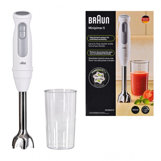 Braun MultiQuick 5 MQ 50001M Hand blender 1000 W white