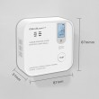 Qoltec 52577 Wireless Carbon monoxide (CO) sensor with battery | sensor service life 10 years | alarm 85dB | LED Qoltec 52577 Wireless Carbon monoxide (CO) sensor with battery | sensor service life 10 years | alarm 85dB | LED