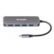 D-Link USB-C to 4-Port USB 3.0 Hub with Power Delivery