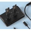Gembird DD2-U3M2 Desktop dual drive USB Type-C M.2 NVME (and SATA) SSD docking station, black