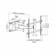 Cabletech TV bracket 37-70 