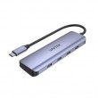 UNITEK uHUB Q4 USB 3.2 Gen 1 (3.1 Gen 1) Type-C 5000 Mbit/s Grey