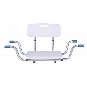 Recessed bath bench with back rest AT51032