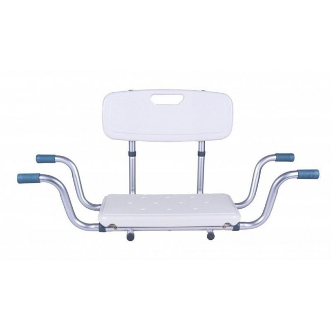 Recessed bath bench with back rest AT51032