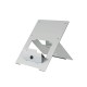 R-Go Tools Laptop stand R-Go Riser Flexible, adjustable folding laptop riser, ergonomic, Hylite aluminum, silver