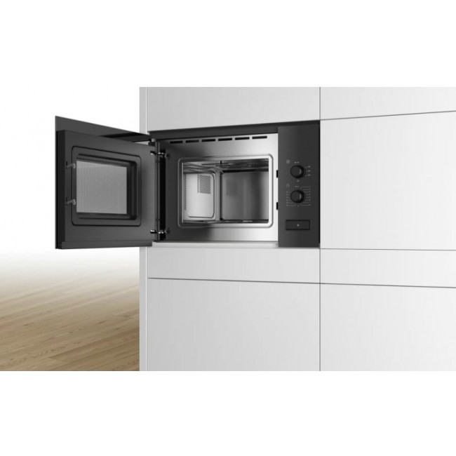 Bosch Serie 4 BFL520MB0 microwave Black Solo microwave Built-in 20 L 800 W Bosch Serie 4 BFL520MB0 microwave Black Solo microwave Built-in 20 L 800 W