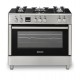 Gas-electric Cooker Ravanson KWGE-K90 Cheff Modern (silver)